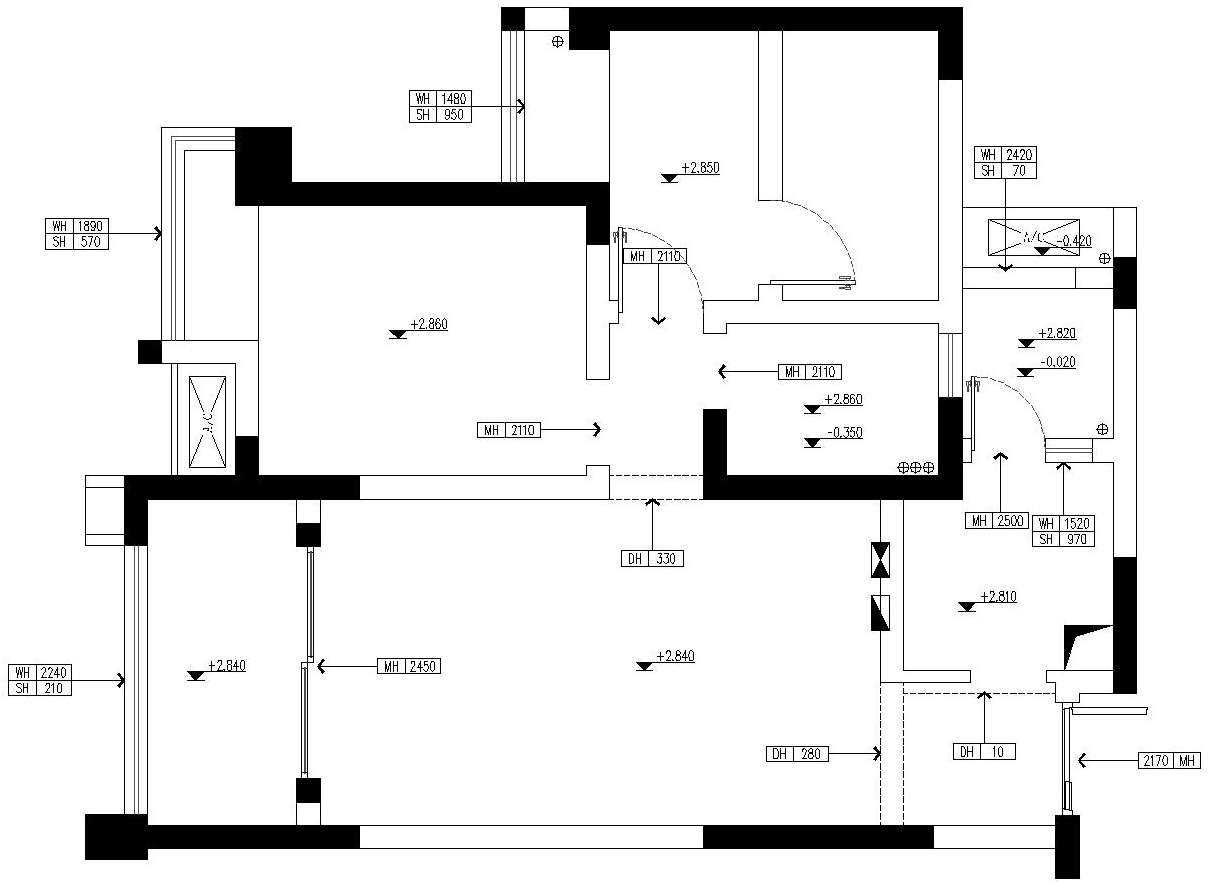 萬科(kē)城市花(huā)園原房屋戶型圖