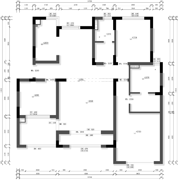 萬科(kē)朗潤園原房屋戶型圖