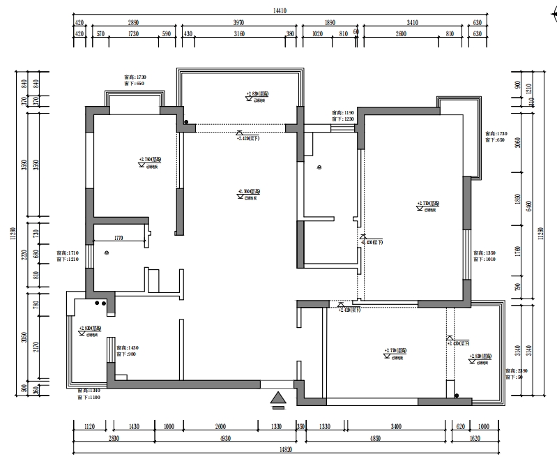 東方城市花(huā)園原房屋戶型圖