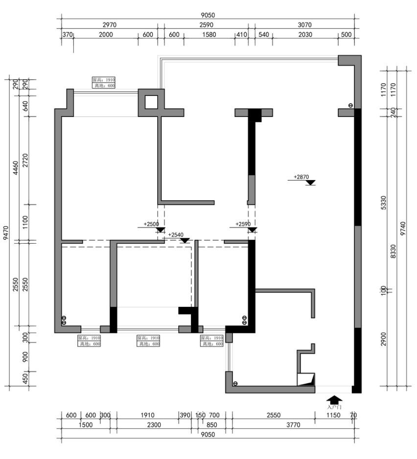 天元府原房屋戶型圖