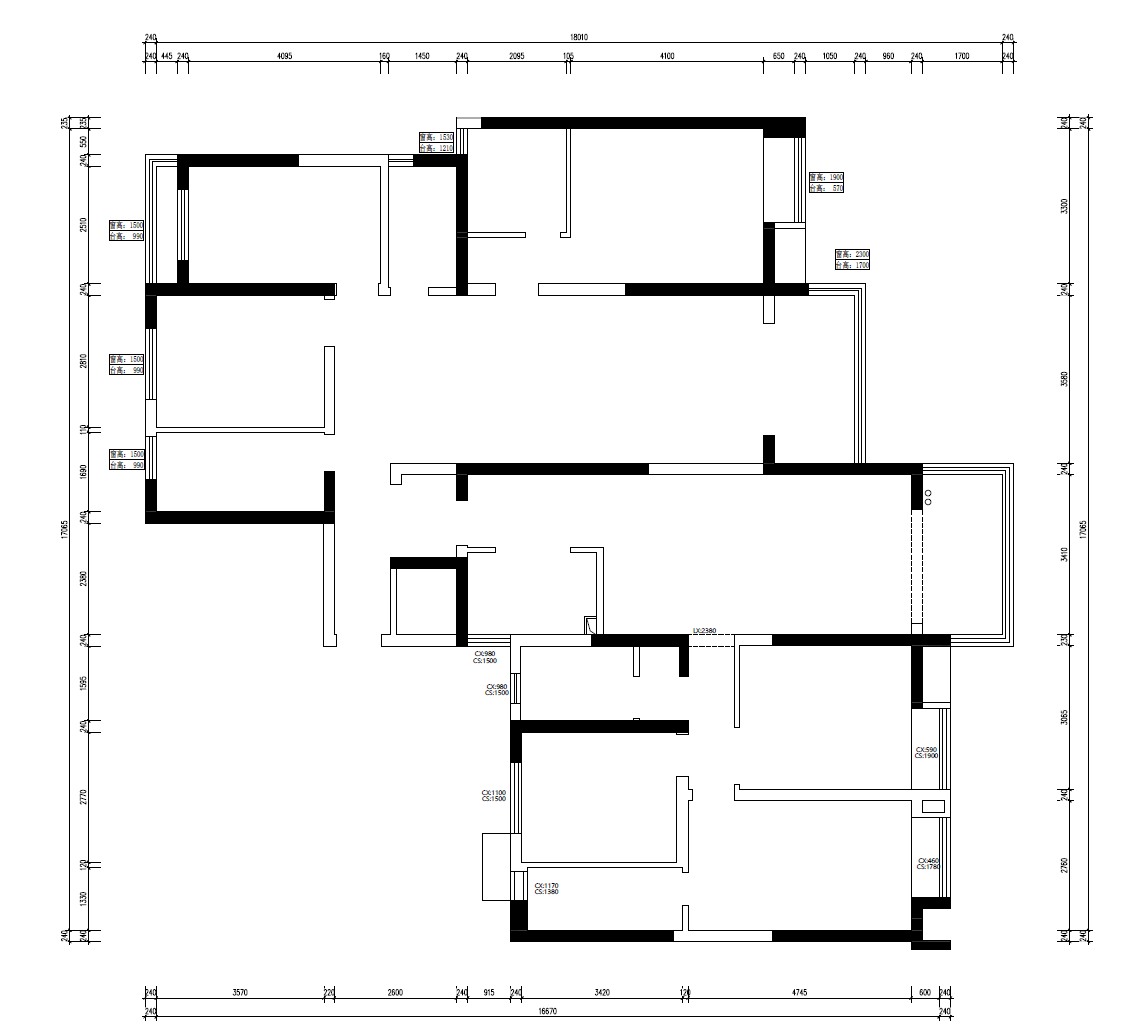 珠江禦景花(huā)園原房屋戶型圖