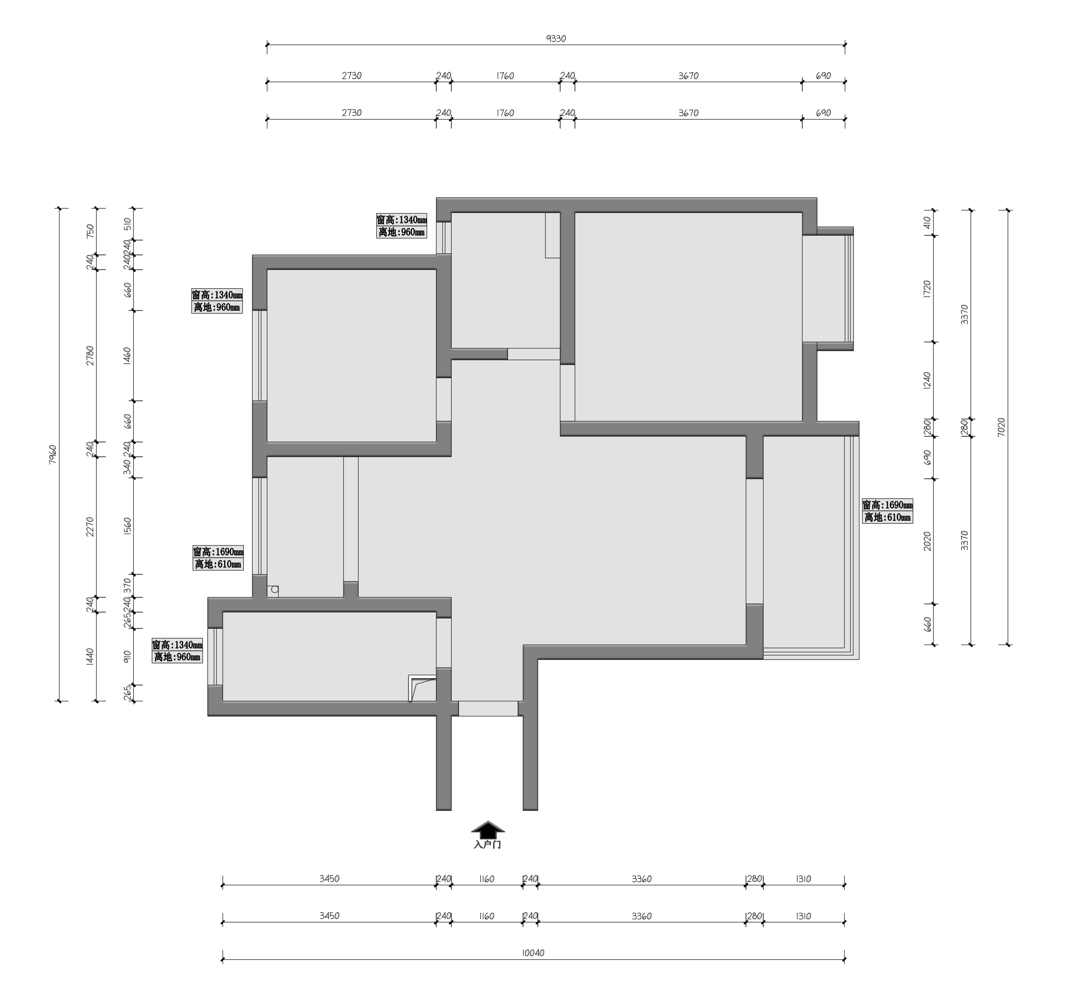 金葵新(xīn)城原房屋戶型圖