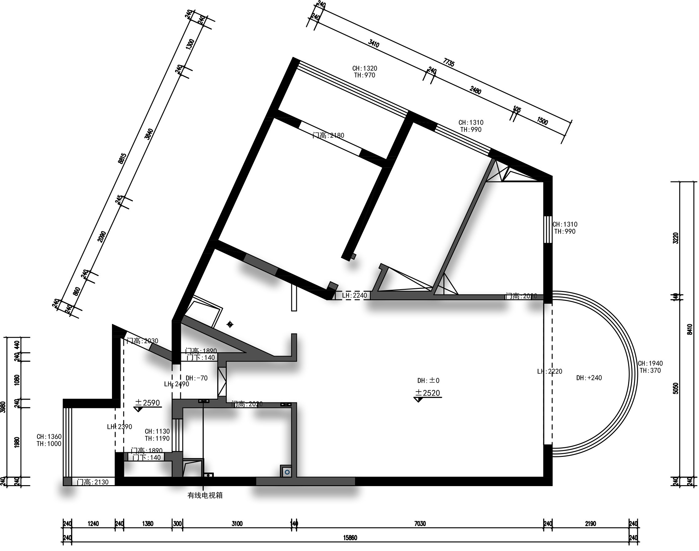 家化綠苑原房屋戶型圖