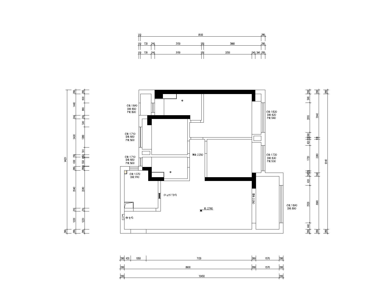 首創禧瑞雲庭原房屋戶型圖