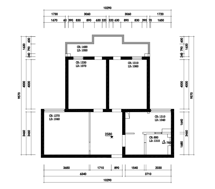 住友公(gōng)寓原房屋戶型圖