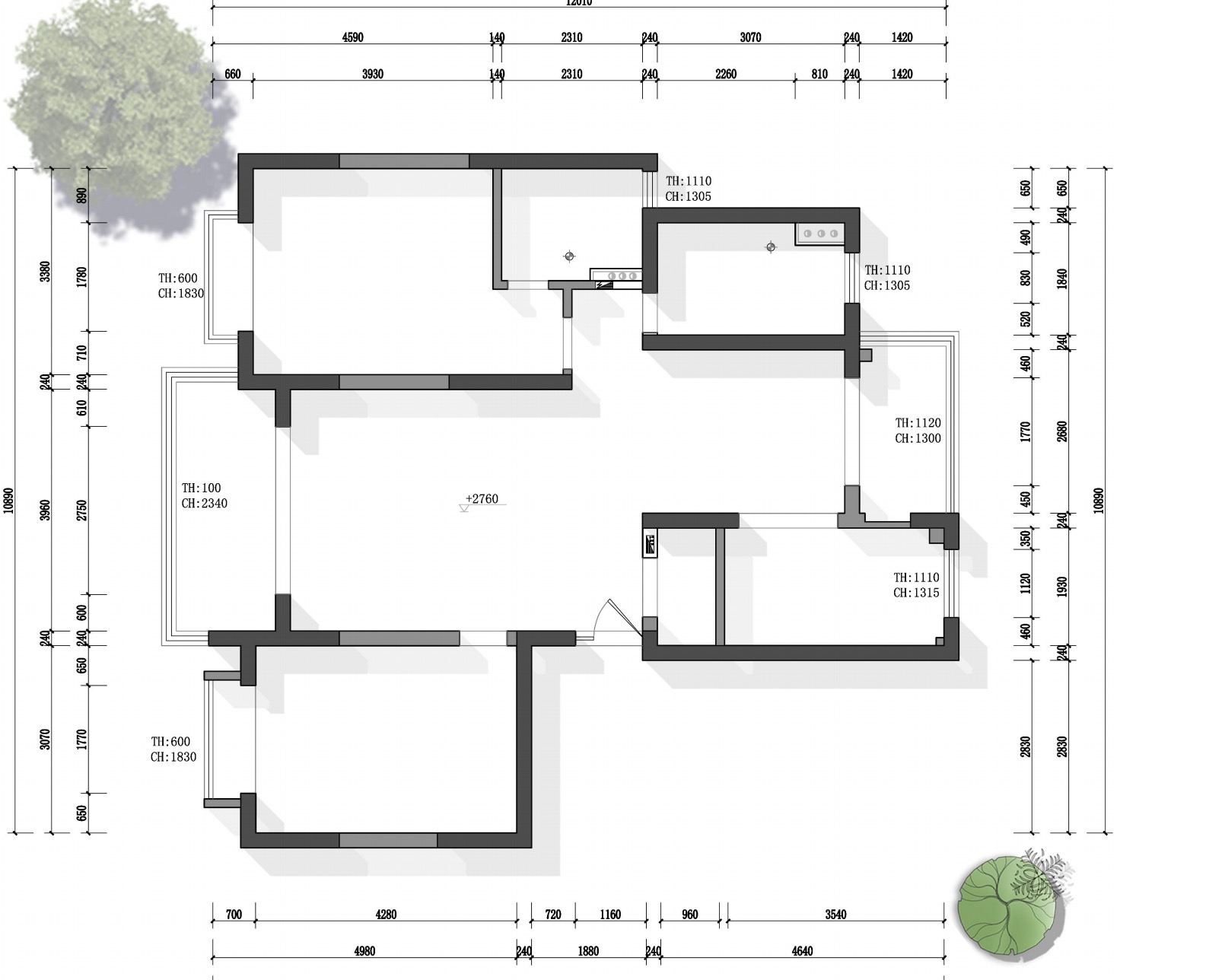 東方城市花(huā)園原房屋戶型圖